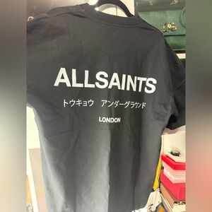 All Saints Black Graphic T-Shirt